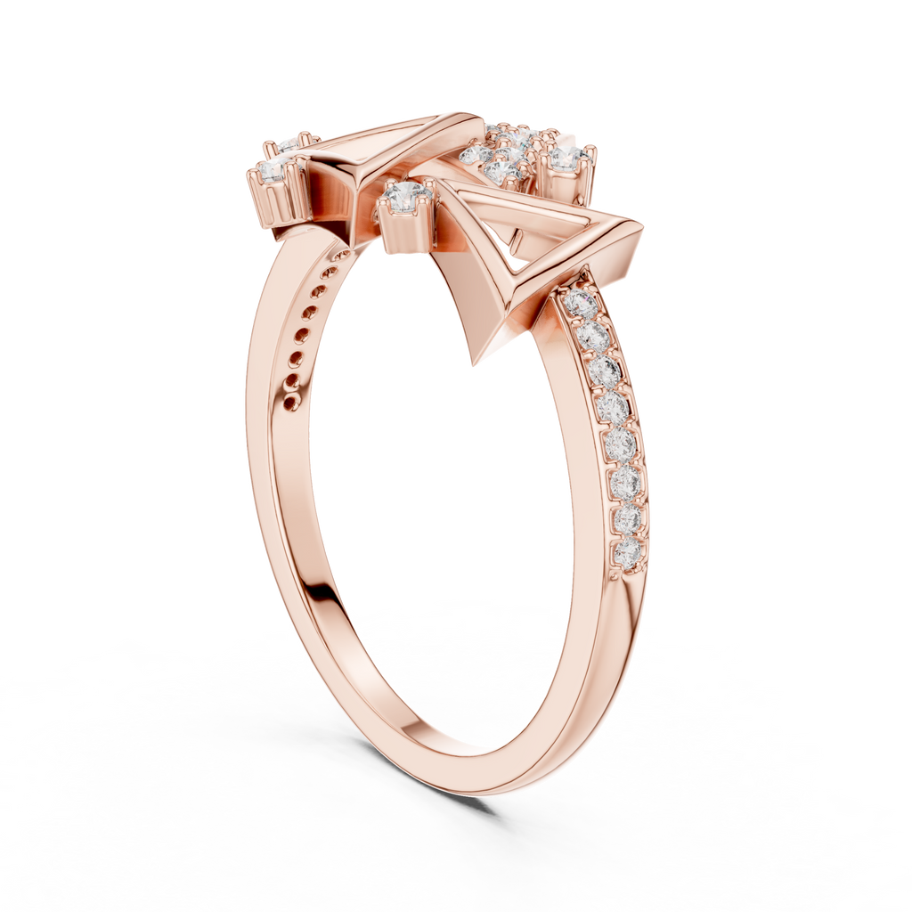 Luxury Personalized Initial Ring | Diamond Letter Jewellery