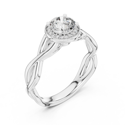 Round Cut Premium Solitaire Diamond Ring