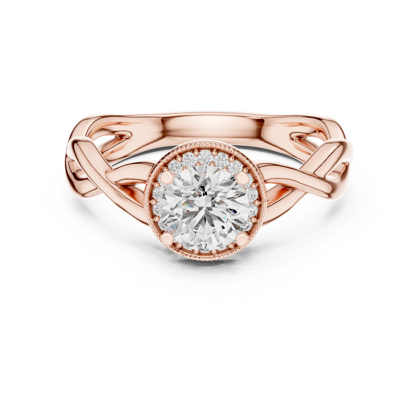 Round Cut Premium Solitaire Diamond Ring