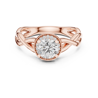 Round Cut Premium Solitaire Diamond Ring