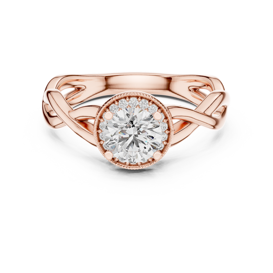 Round Cut Premium Solitaire Diamond Ring