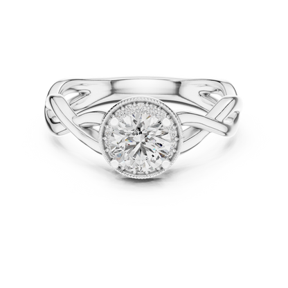 Round Cut Premium Solitaire Diamond Ring