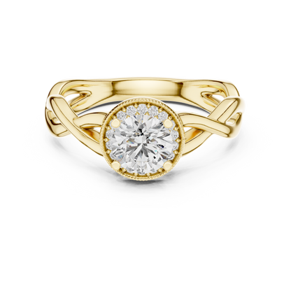 Round Cut Premium Solitaire Diamond Ring