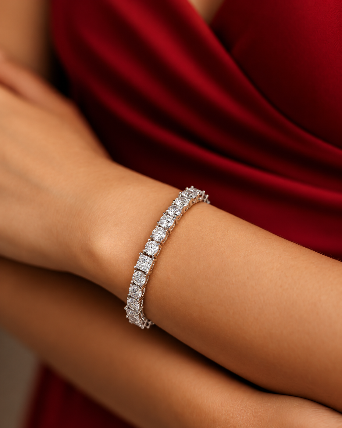 Exquisites Diamantarmband – Braut- & Jubiläumsgeschenk