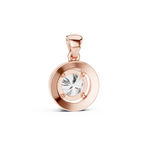 Premium Round Halo Diamond Pendant