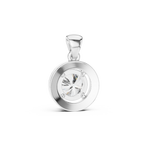 Premium Round Halo Diamond Pendant