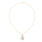 Premium Round Halo Diamond Pendant