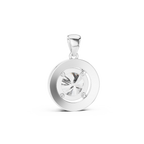 Brilliant Round Diamond Halo Pendant Necklace