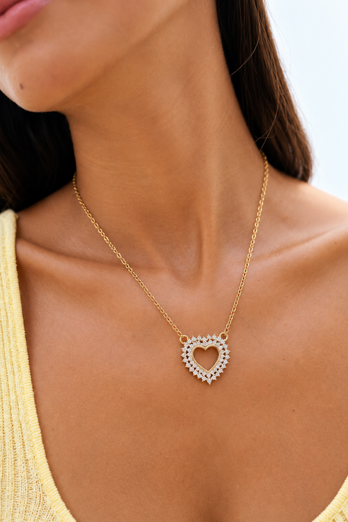Amara Heart Halo Lab Grown Diamond Pendant Necklace