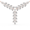Diamond Drop Necklace with  Stones