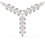 Diamond Drop Necklace with  Stones