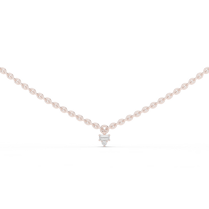 Elegant  Diamond Station Necklace