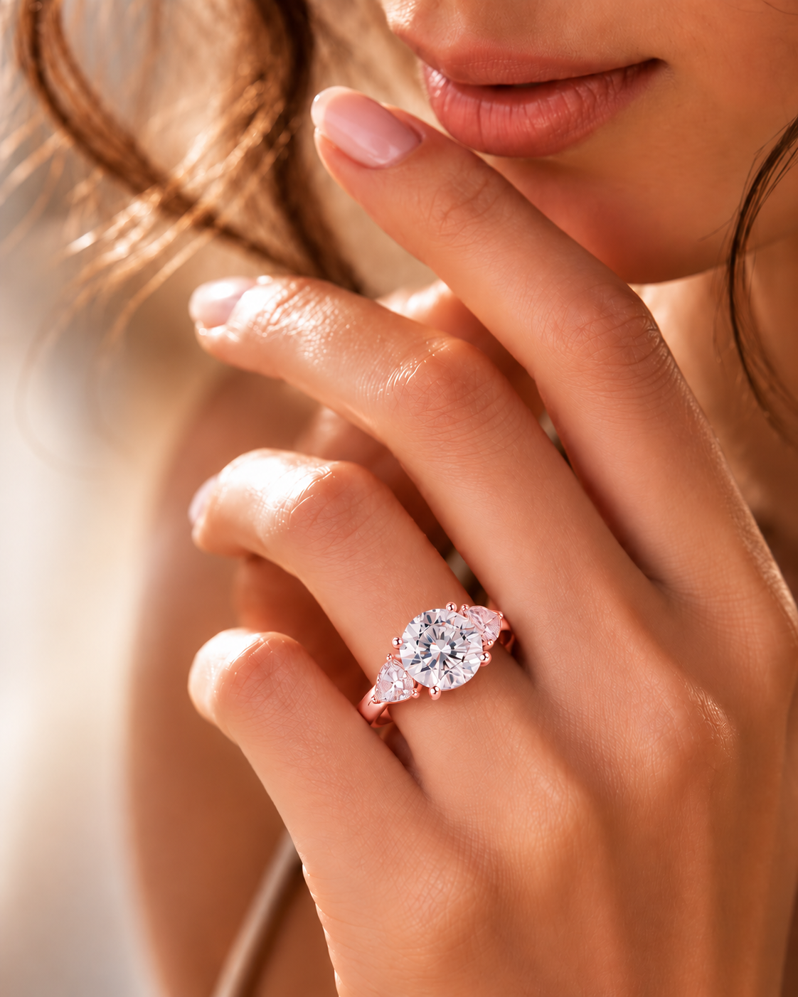 Aveline Three-Stone Lab Grown Diamond Ring