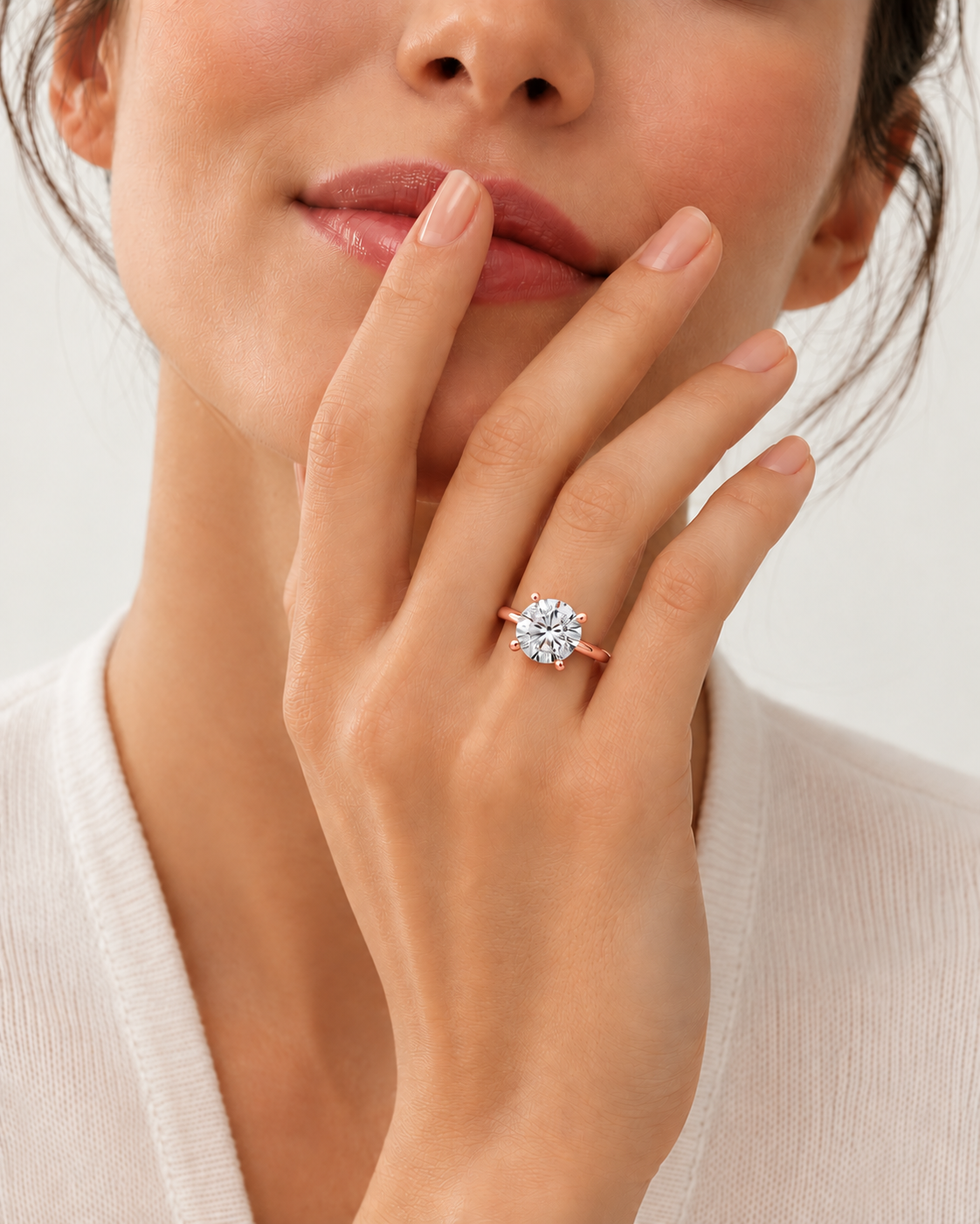 Lumina Round-Cut Lab Grown Diamond Solitaire Ring