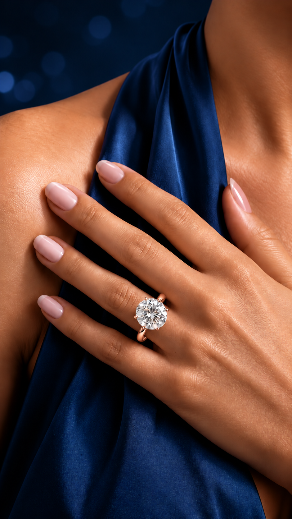 Eternal Curve Round Lab Grown Diamond Solitaire Ring