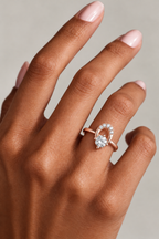 Elarova Oval Halo Lab Grown Diamond Ring