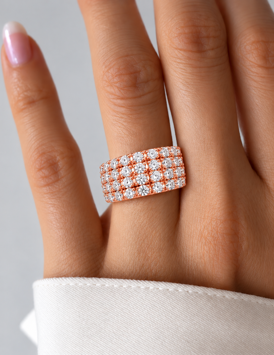 Seraphina Radiance Multi-Row Lab Grown Diamond Bangle
