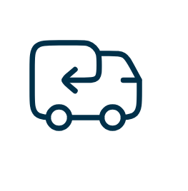 Icon of a truck with an arrow, symbolizing transportation or delivery.