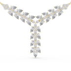 Diamond Drop Necklace with  Stones