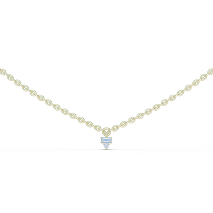 Elegant  Diamond Station Necklace