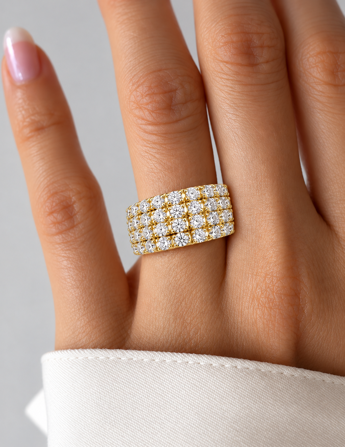 Seraphina Radiance Multi-Row Lab Grown Diamond Bangle