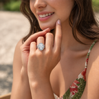 Orelisse Round Bezel Lab Grown Diamond Ring