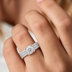 Celestial Pavé Lab Grown Diamond Solitaire Ring.