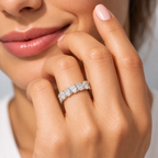 Celestine Pear Cut Lab Grown Diamond Eternity Band