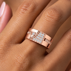 Avelisse Geometric Lab Grown Diamond Ring