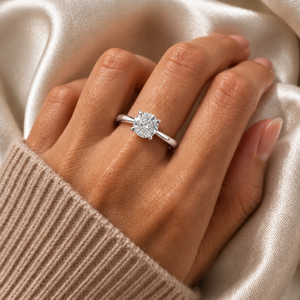 Solitaire Grace Lab Grown Diamond Engagement Ring