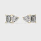 Elegant Rose Gold Diamond Hoop Earrings for Women