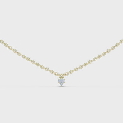 Elegant  Diamond Station Necklace