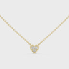Romantic Heart Diamond Pendant Necklace