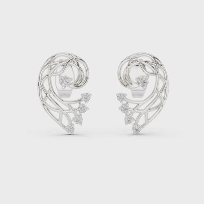 Elegant Gold Earrings with Diamonds | Timeless Fine Jewelry