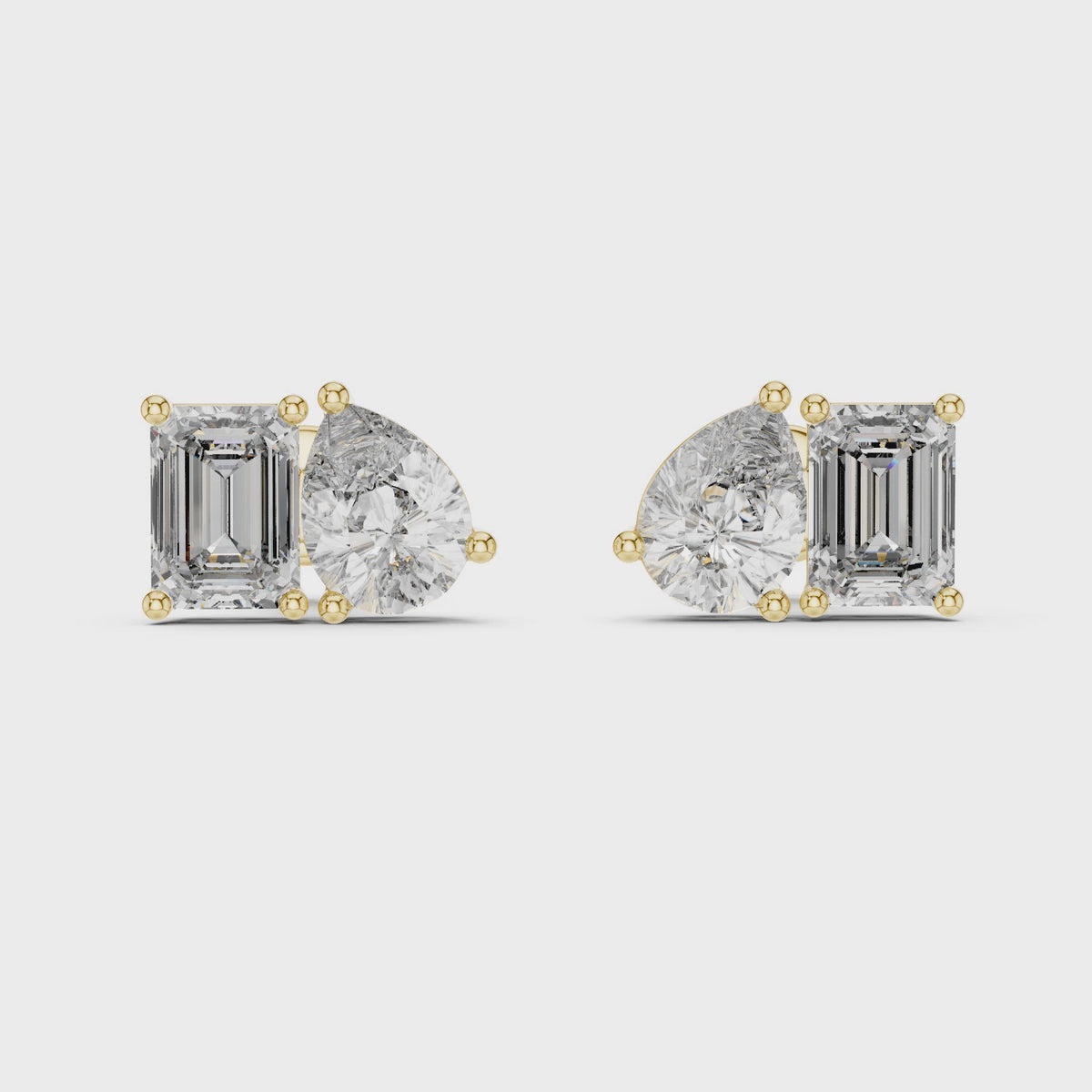 Modern Diamond Hoop Earrings | Elegant Statement Earrings